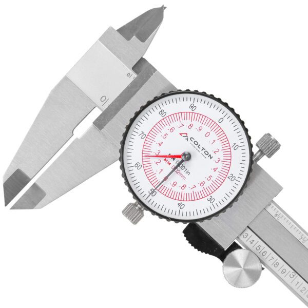 Colton Industrial Tools 43000 | Colton Dial Caliper 6" / 150mm DUAL Reading Scale Inch and Metric Steel .001" / .02mm - Image 2