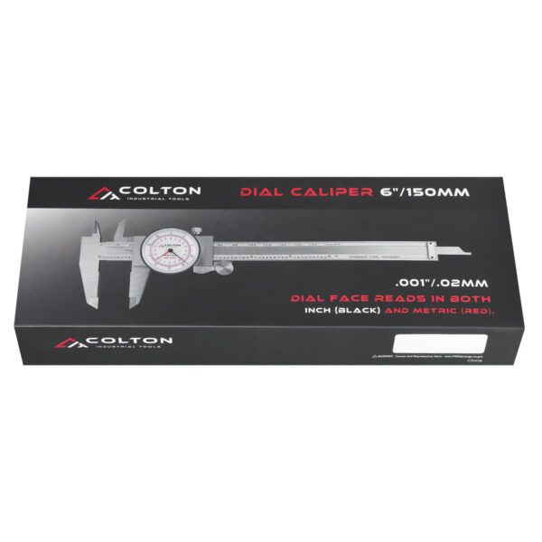 Colton Industrial Tools 43000 | Colton Dial Caliper 6" / 150mm DUAL Reading Scale Inch and Metric Steel .001" / .02mm - Image 4